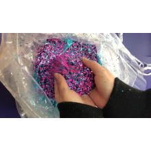 La poudre de paillettes de confettis a mélangé la taille pour les formes d&#39;art d&#39;ongle de paillettes de scintillement d&#39;ornement